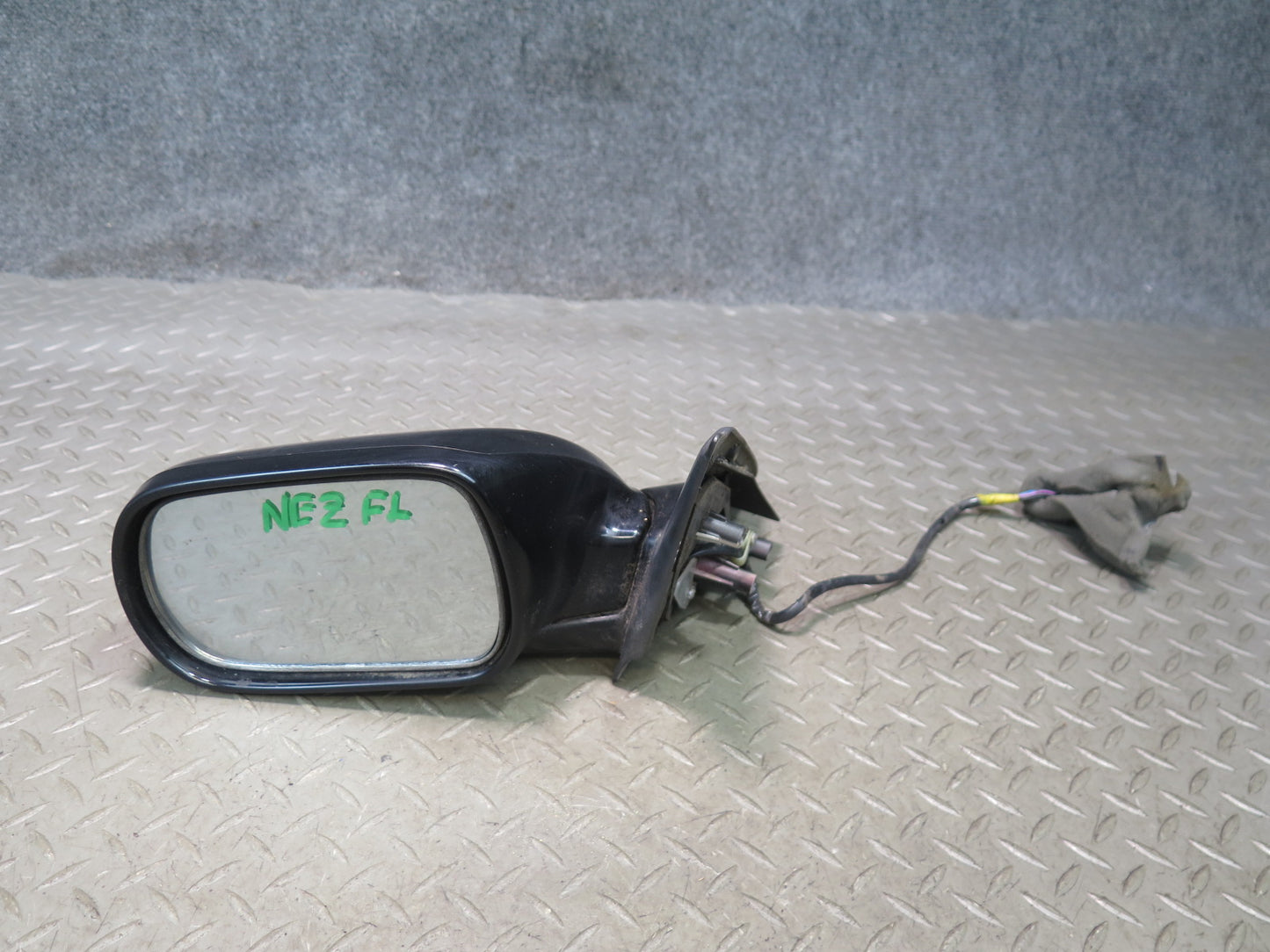 90-96 Nissan Z32 300ZX Left Door Heated Side View Power Mirror Black OEM