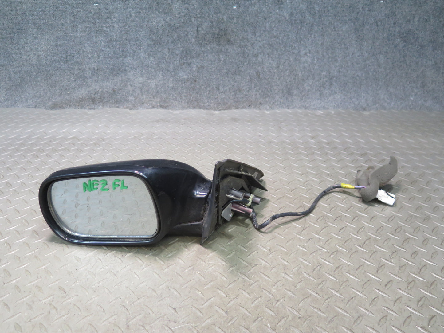 90-96 Nissan Z32 300ZX Left Door Heated Side View Power Mirror Black OEM