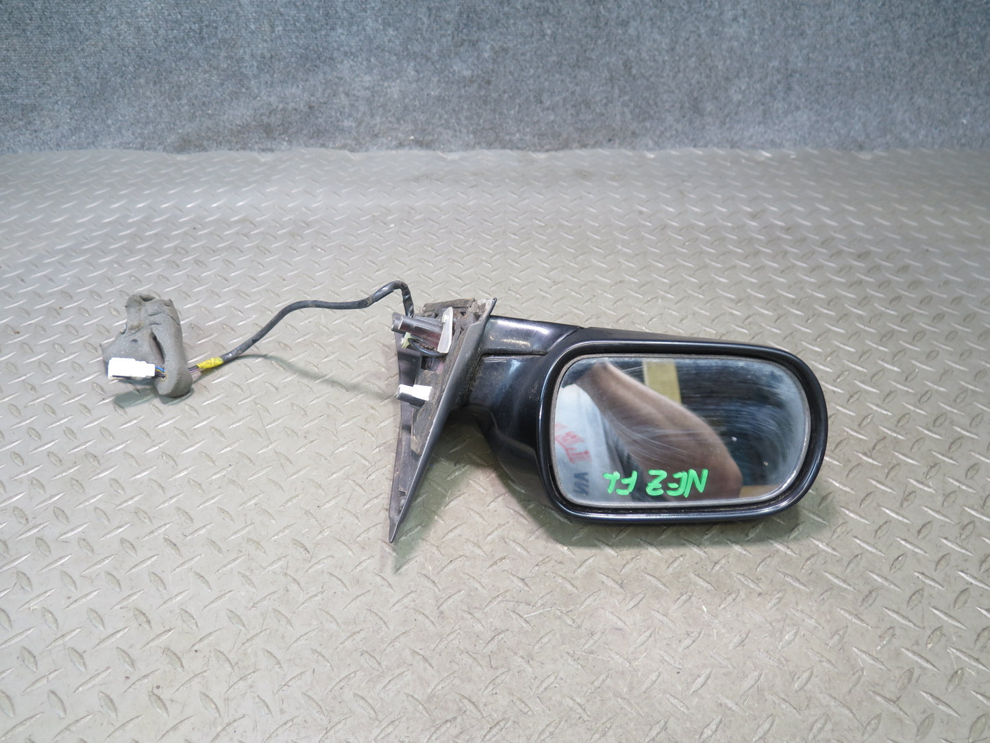 90-96 Nissan Z32 300ZX Left Door Heated Side View Power Mirror Black OEM