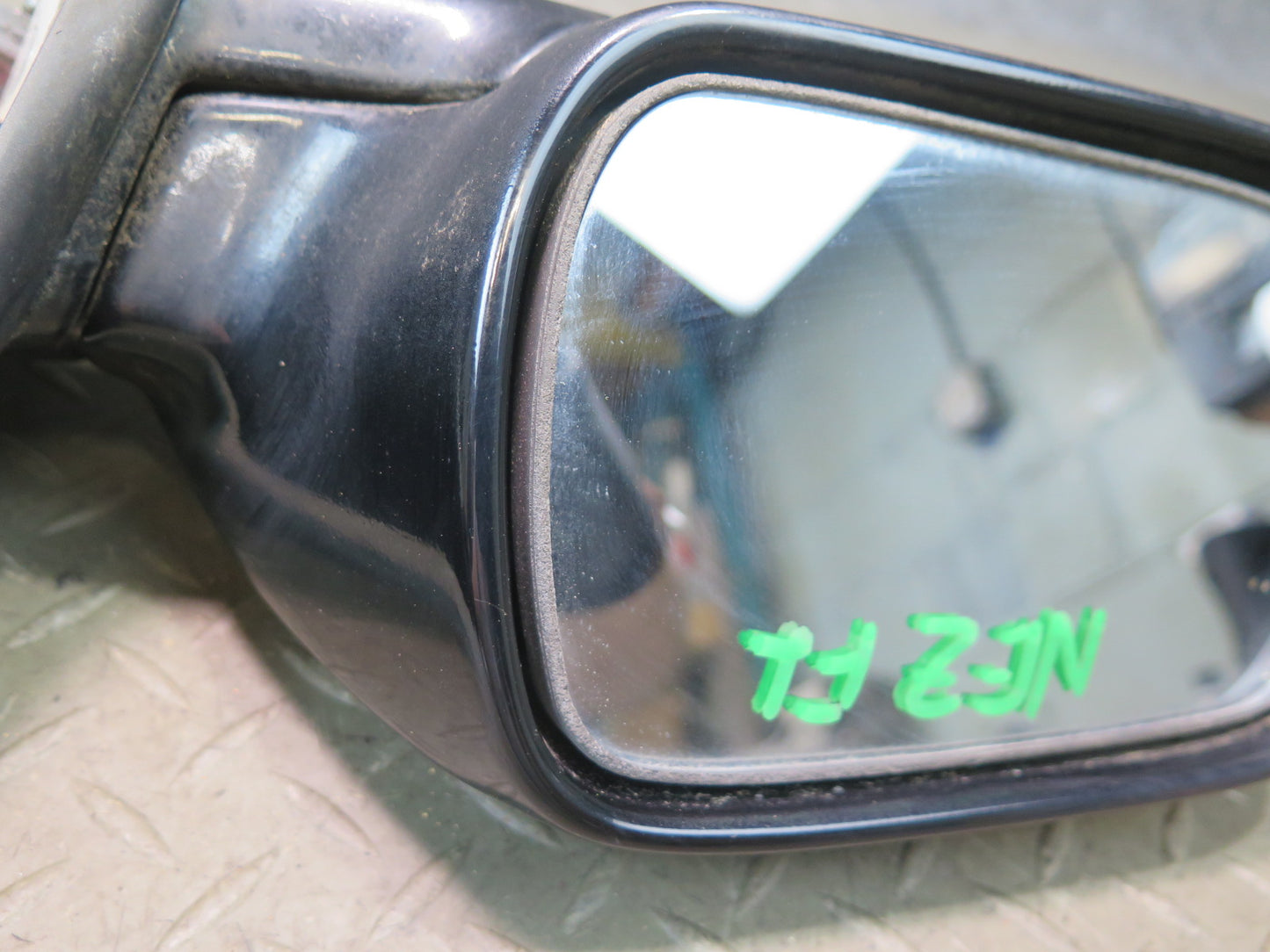 90-96 Nissan Z32 300ZX Left Door Heated Side View Power Mirror Black OEM
