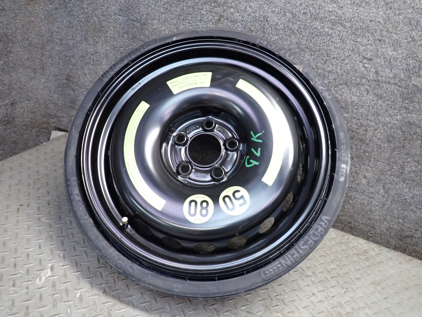 2012-2020 Mercedes R172 Rear Spare R17" Wheel Tire 17x4.5J ET12 145/70