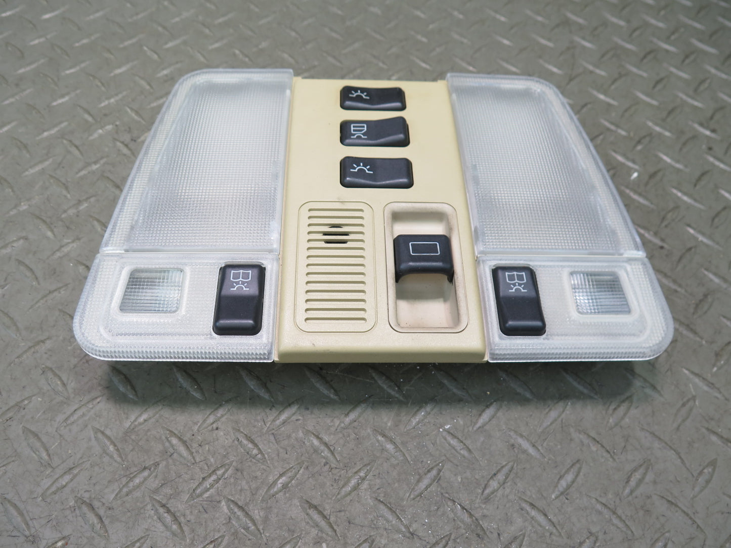 94-99 Mercedes W140 S420 S500 Overhead Console Dome MAP Light Beige OEM