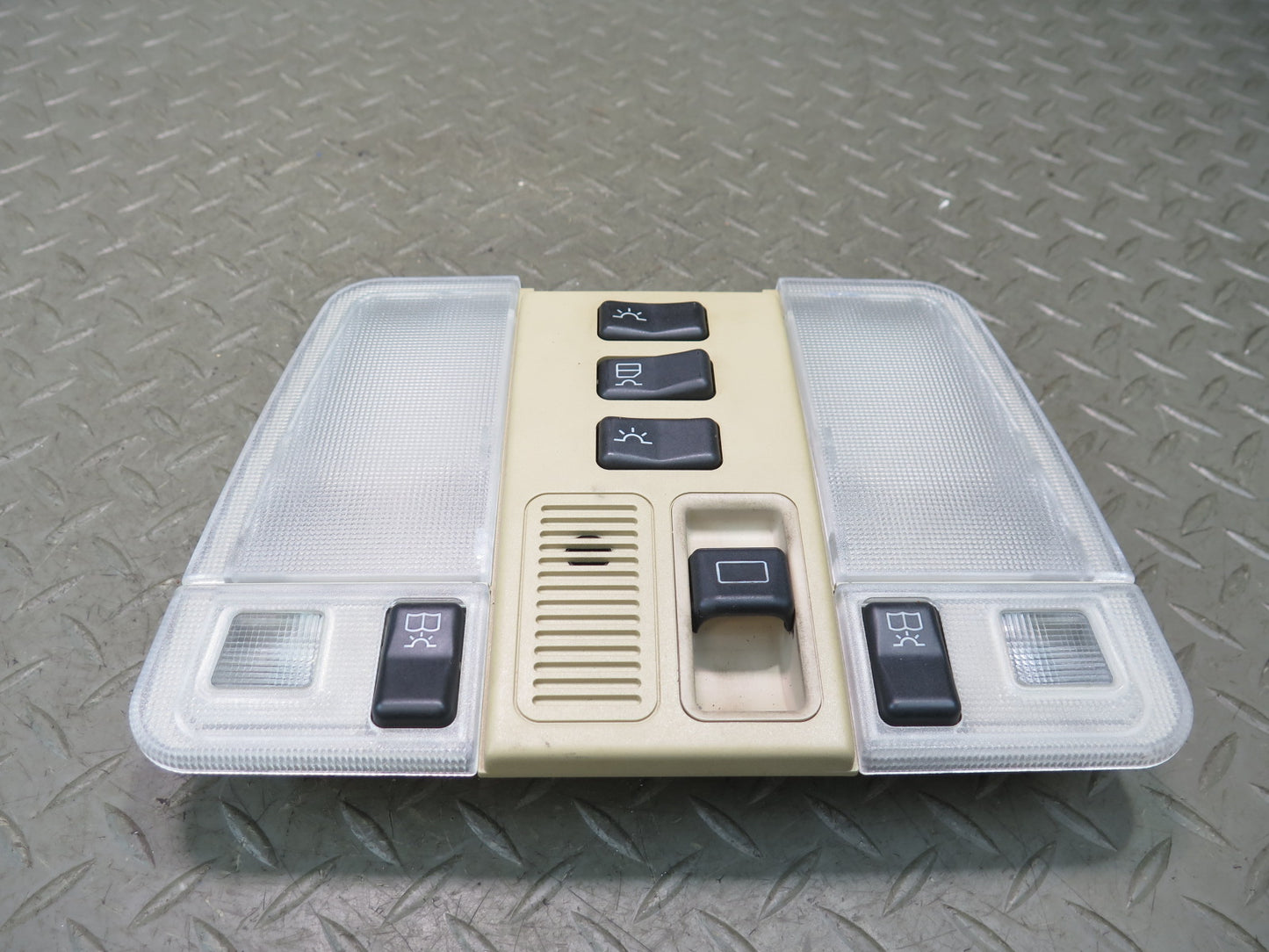 94-99 Mercedes W140 S420 S500 Overhead Console Dome MAP Light Beige OEM
