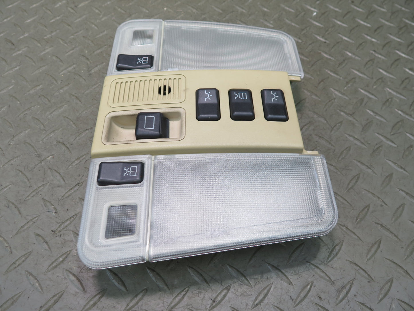 94-99 Mercedes W140 S420 S500 Overhead Console Dome MAP Light Beige OEM