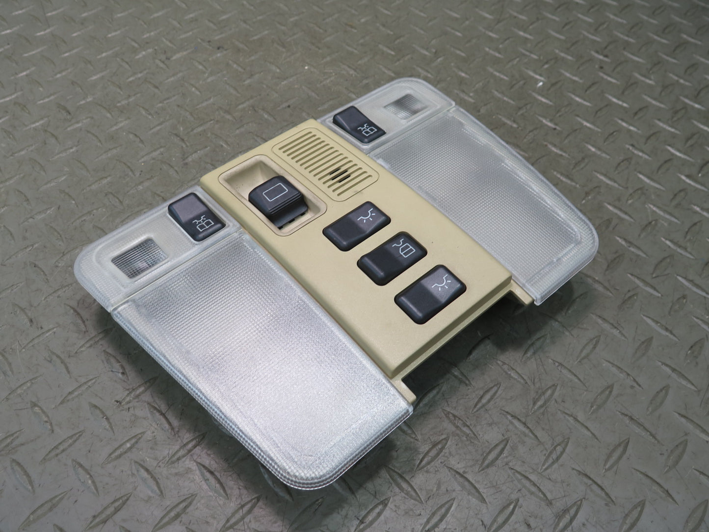 94-99 Mercedes W140 S420 S500 Overhead Console Dome MAP Light Beige OEM