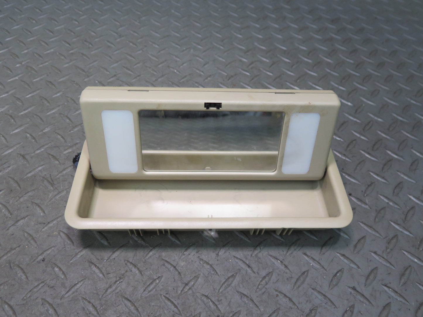 94-99 Mercedes W140 S420 S500 Rear Left & Right Vanity Mirror w Light Set OEM