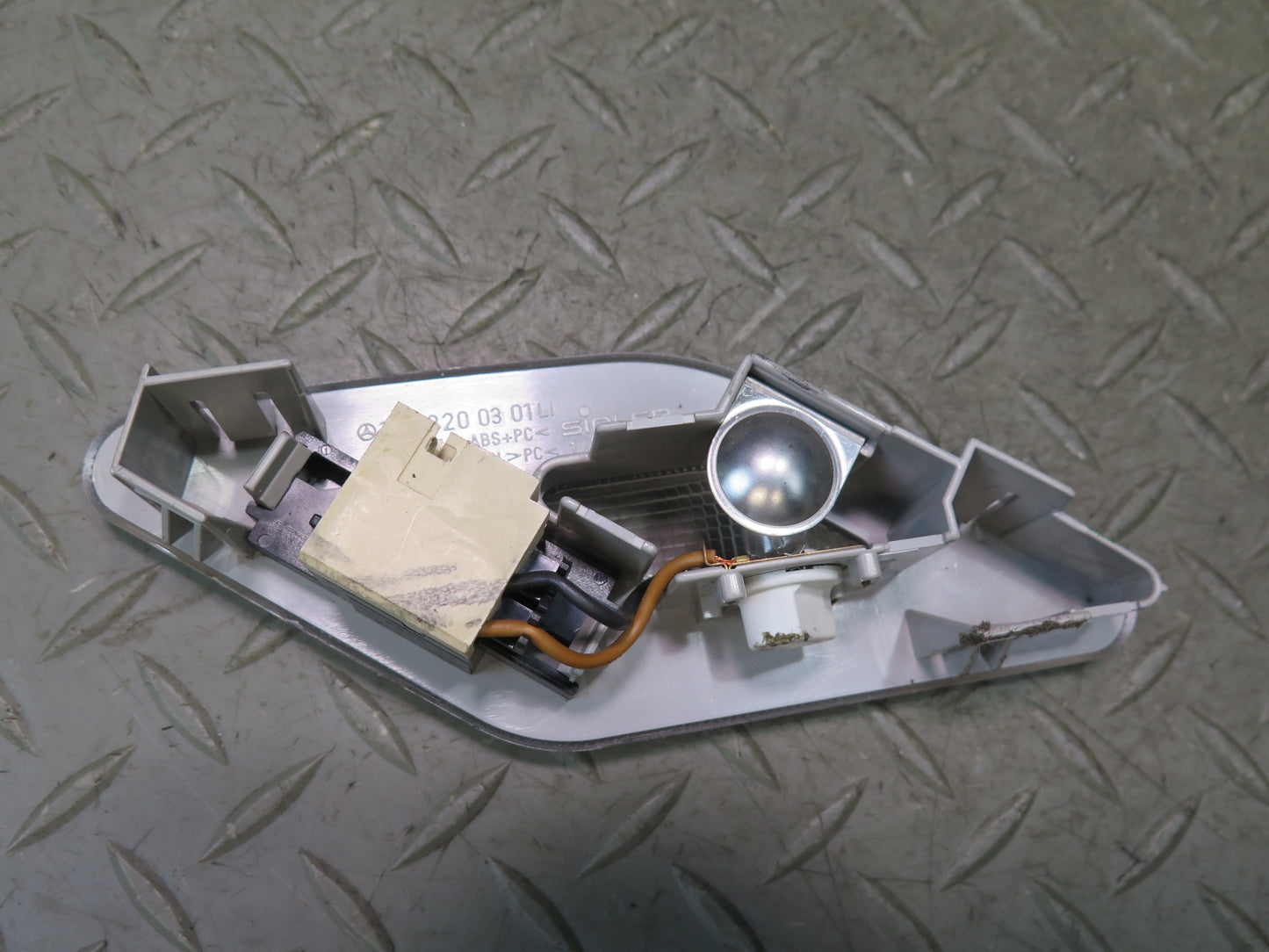 94-99 Mercedes W140 S420 S500 Rear Left & Right Vanity Mirror w Light Set OEM