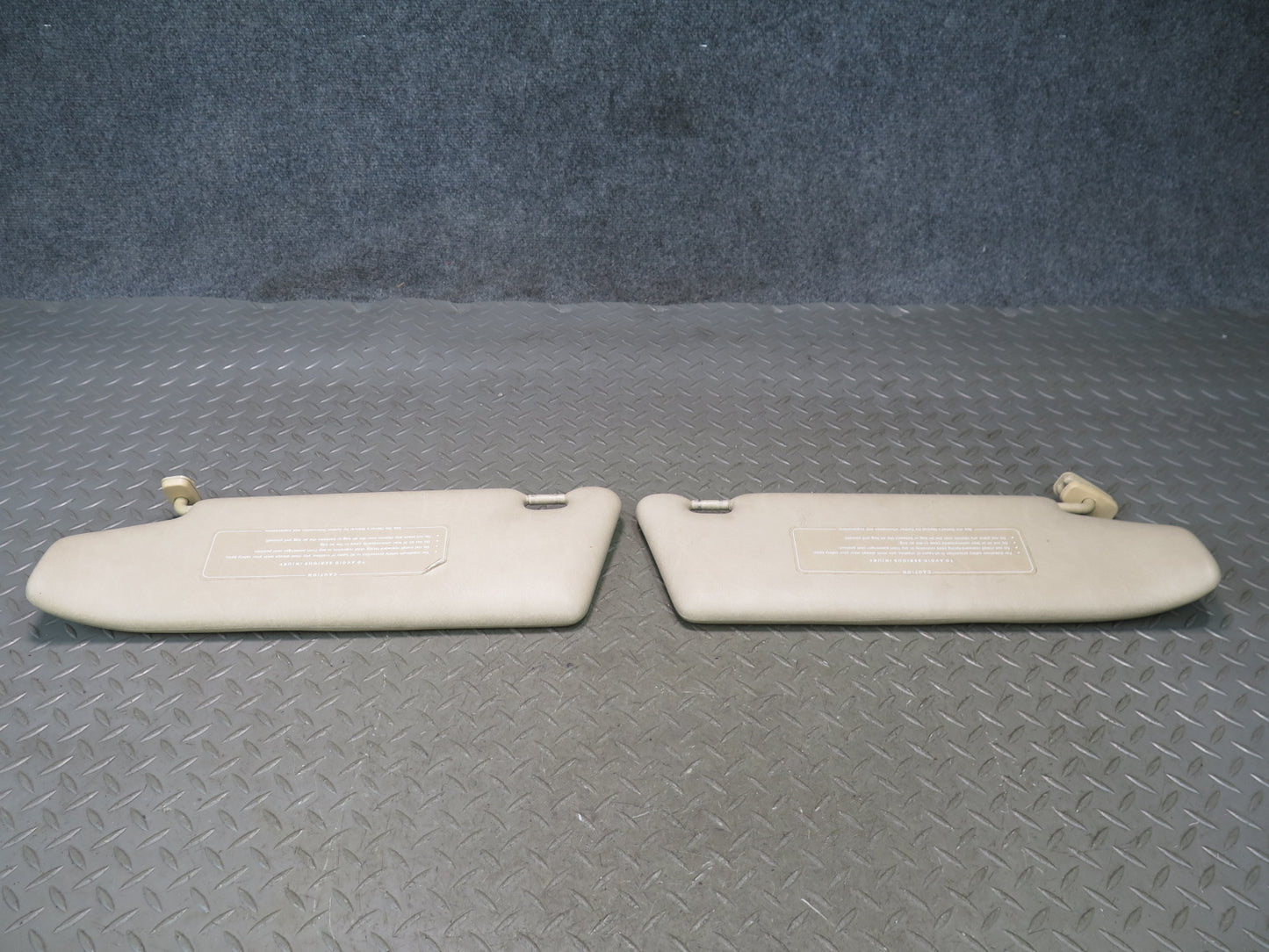 94-99 Mercedes W140 S420 S500 Set of 2 Front Left & Right Sun Visor Beige OEM