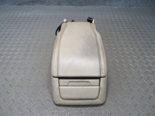 94-99 Mercedes W140 S420 S500 Center Console Armrest Phone Storage Lid Beige OEM