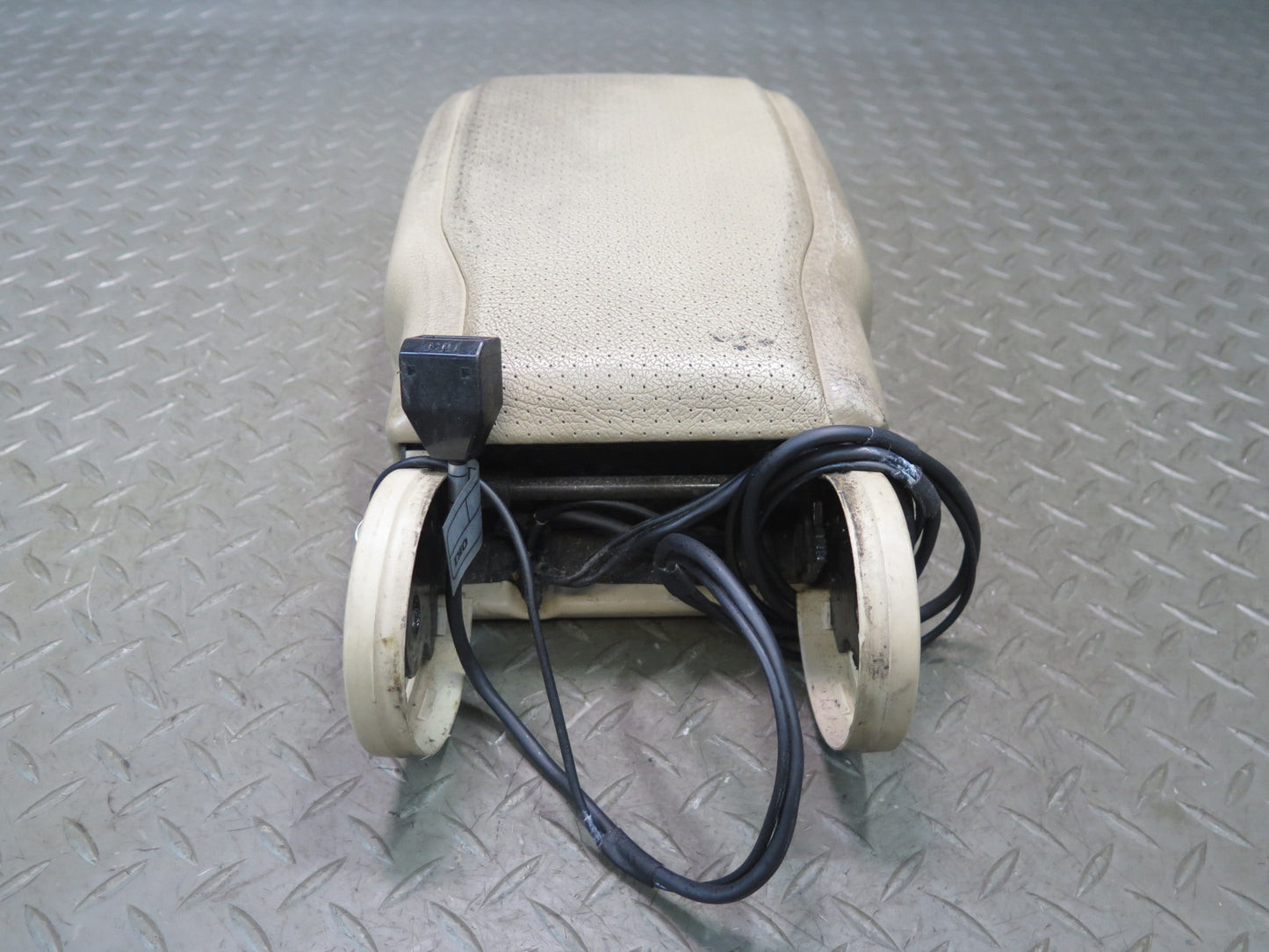 94-99 Mercedes W140 S420 S500 Center Console Armrest Phone Storage Lid Beige OEM