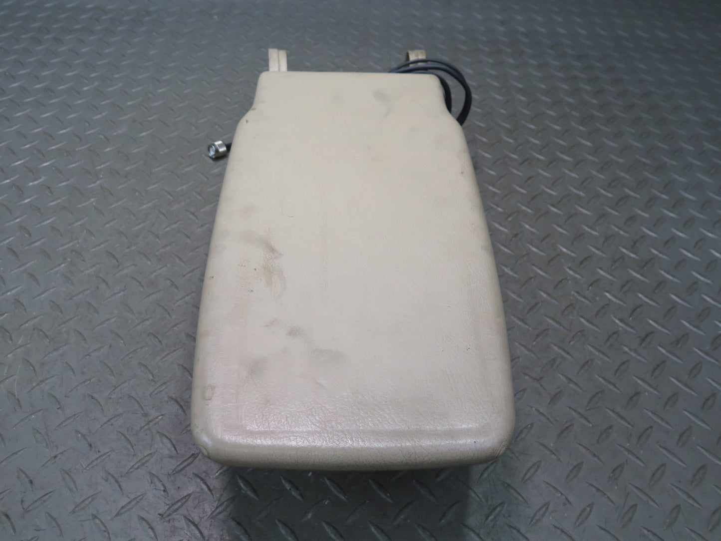 94-99 Mercedes W140 S420 S500 Center Console Armrest Phone Storage Lid Beige OEM