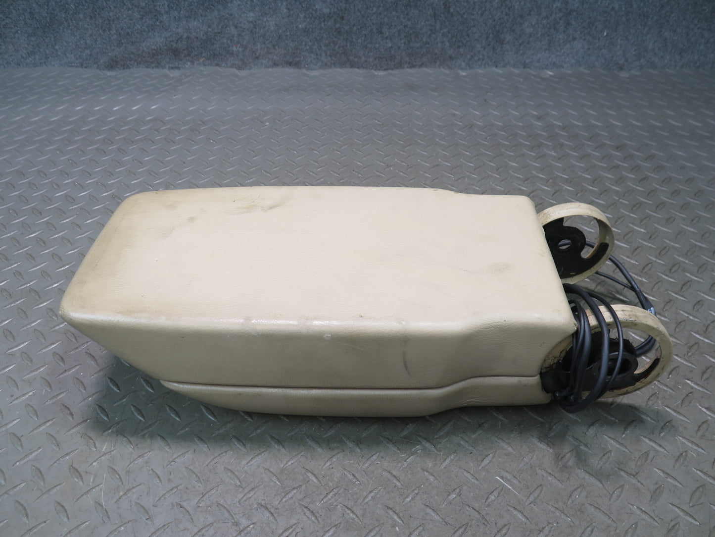 94-99 Mercedes W140 S420 S500 Center Console Armrest Phone Storage Lid Beige OEM