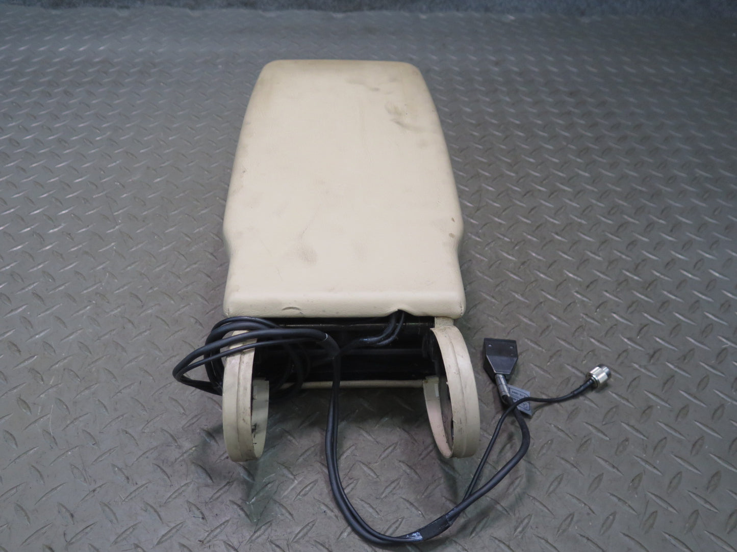 94-99 Mercedes W140 S420 S500 Center Console Armrest Phone Storage Lid Beige OEM