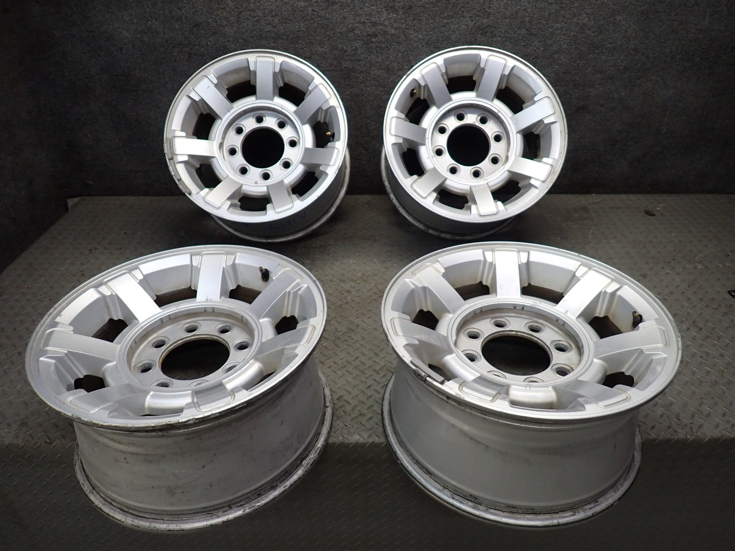2008-2009 Hummer H2 7-SPOKE Alloy R17" Wheel Rim 17x8.5J ET18 Set