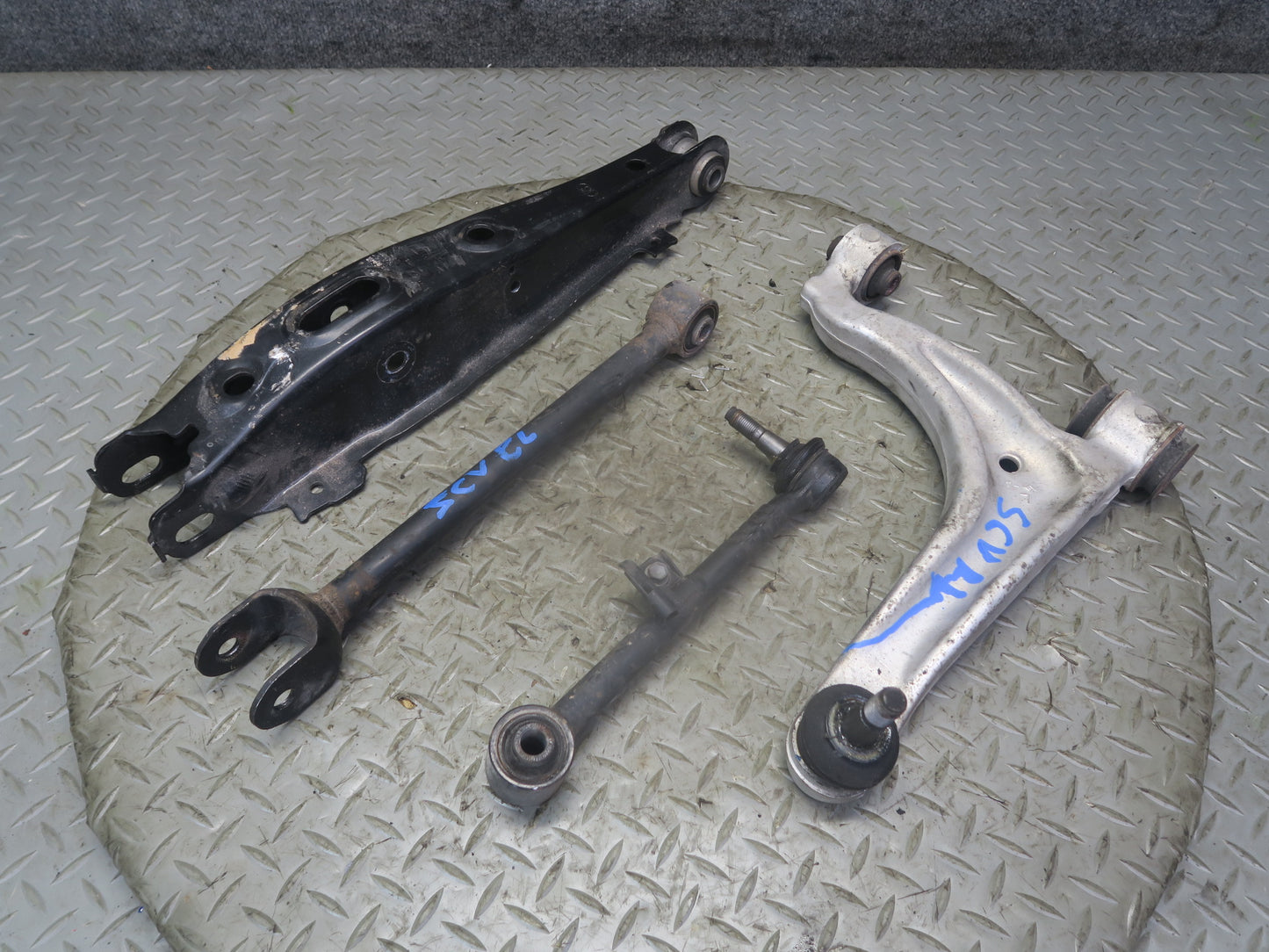 02-10 Lexus SC430 Set of 4 Rear Left Suspension Upper Lower Control Arm 74K OEM