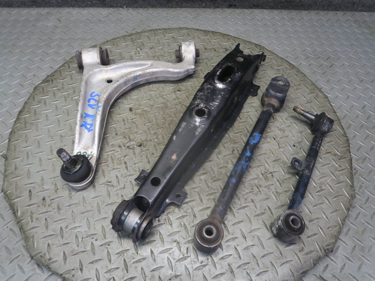 02-10 Lexus SC430 Set of 4 Rear Right Suspension Upper Lower Control Arm 74K OEM