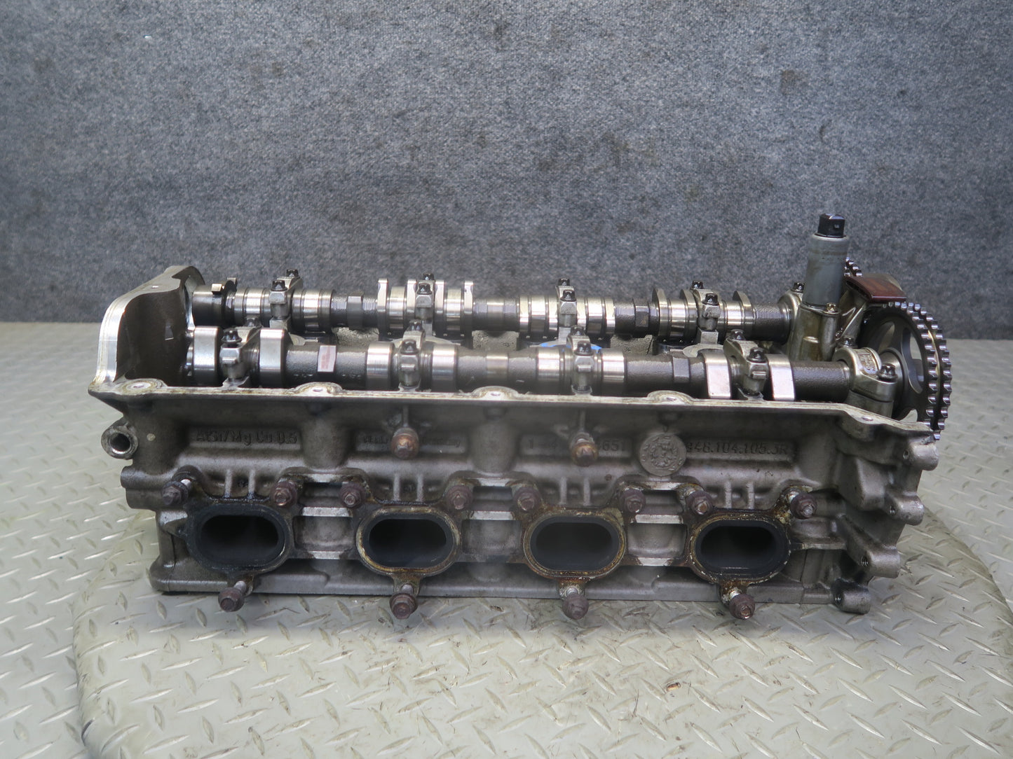 08-10 Porsche Cayenne 957 Turbo M48.51 Engine Right Cylinder Head w Camshafts