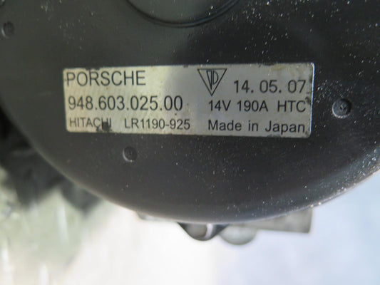 2008-2010 Porsche Cayenne 957 4.8L 190AMP Alternator Generator 94860302500