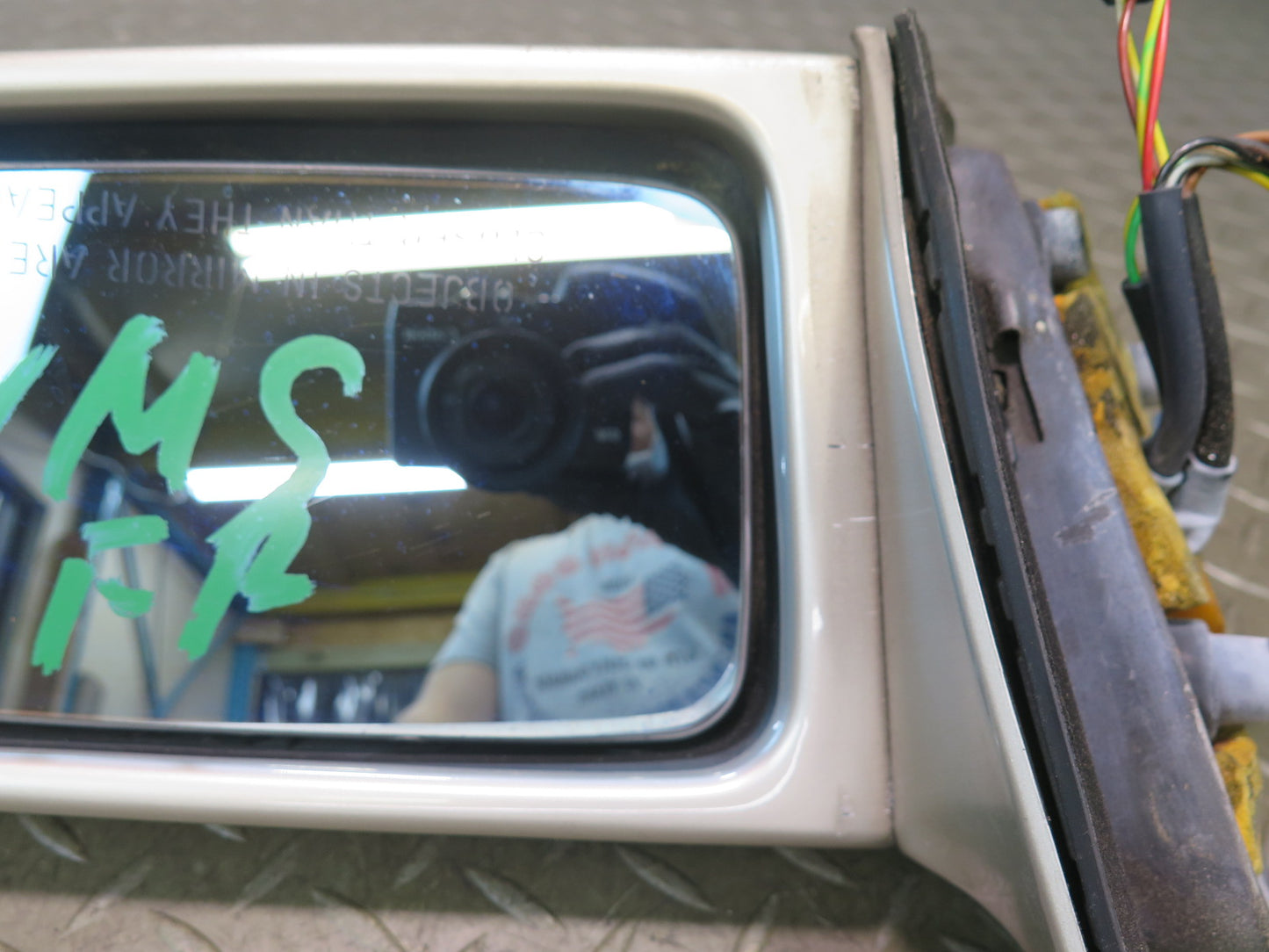 94-95 Mercedes W140 S500 Front Right Door Side View Heated Power Mirror OEM
