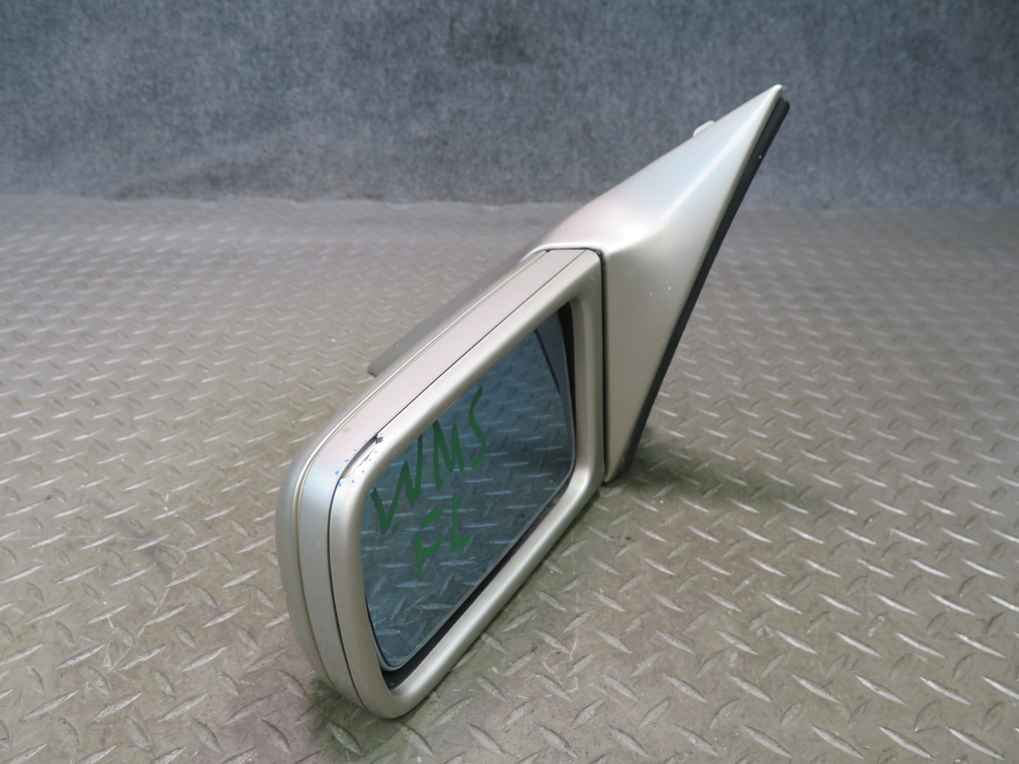 94-95 Mercedes W140 S500 Front Left Door Side View Heated Power Mirror Damaged