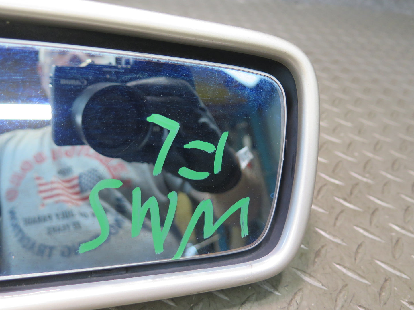 94-95 Mercedes W140 S500 Front Left Door Side View Heated Power Mirror Damaged