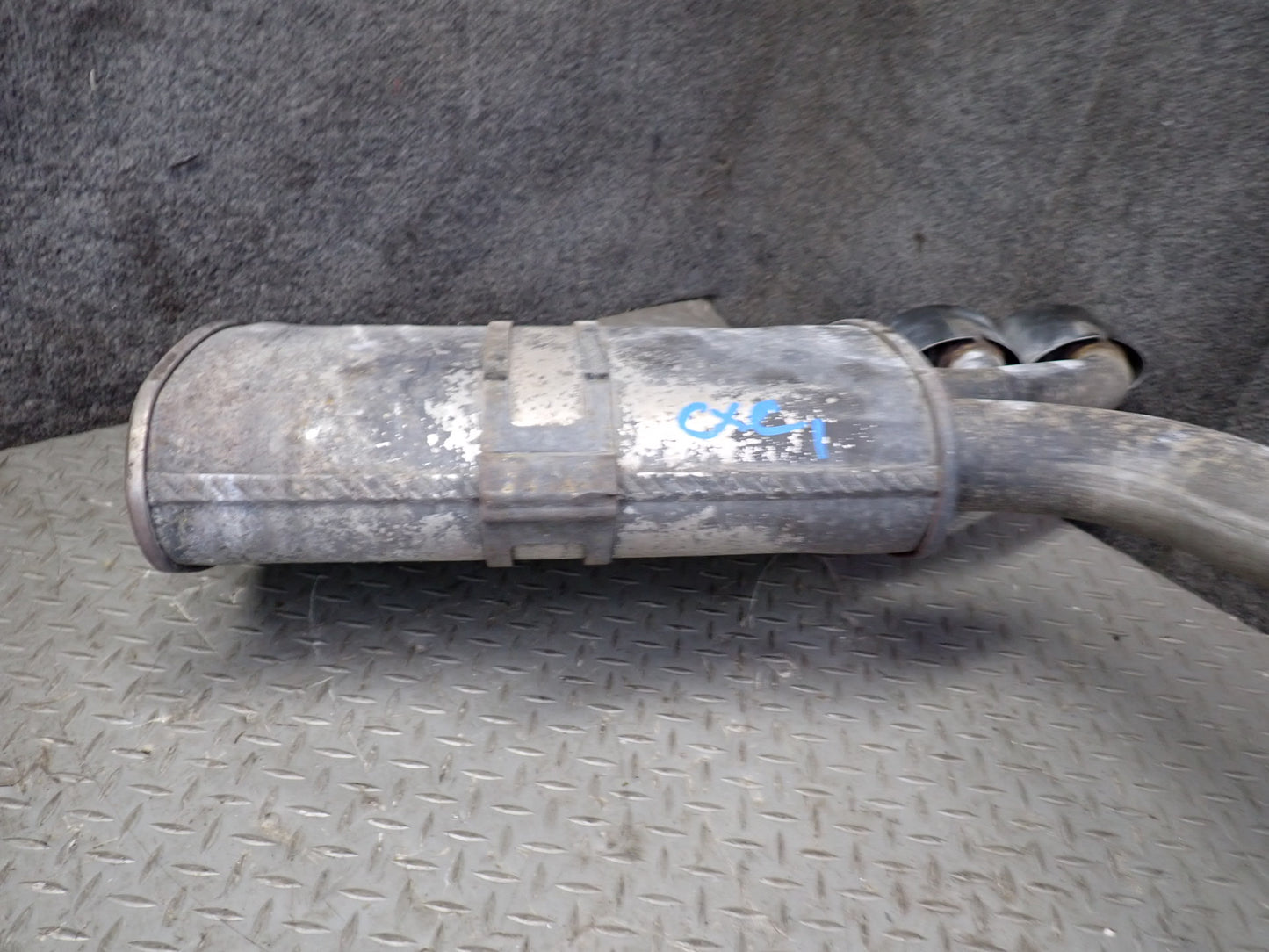 97-99 Chevrolet Corvette C5 Rear Left & Right Exhaust Muffler w Tips Set 45K OEM