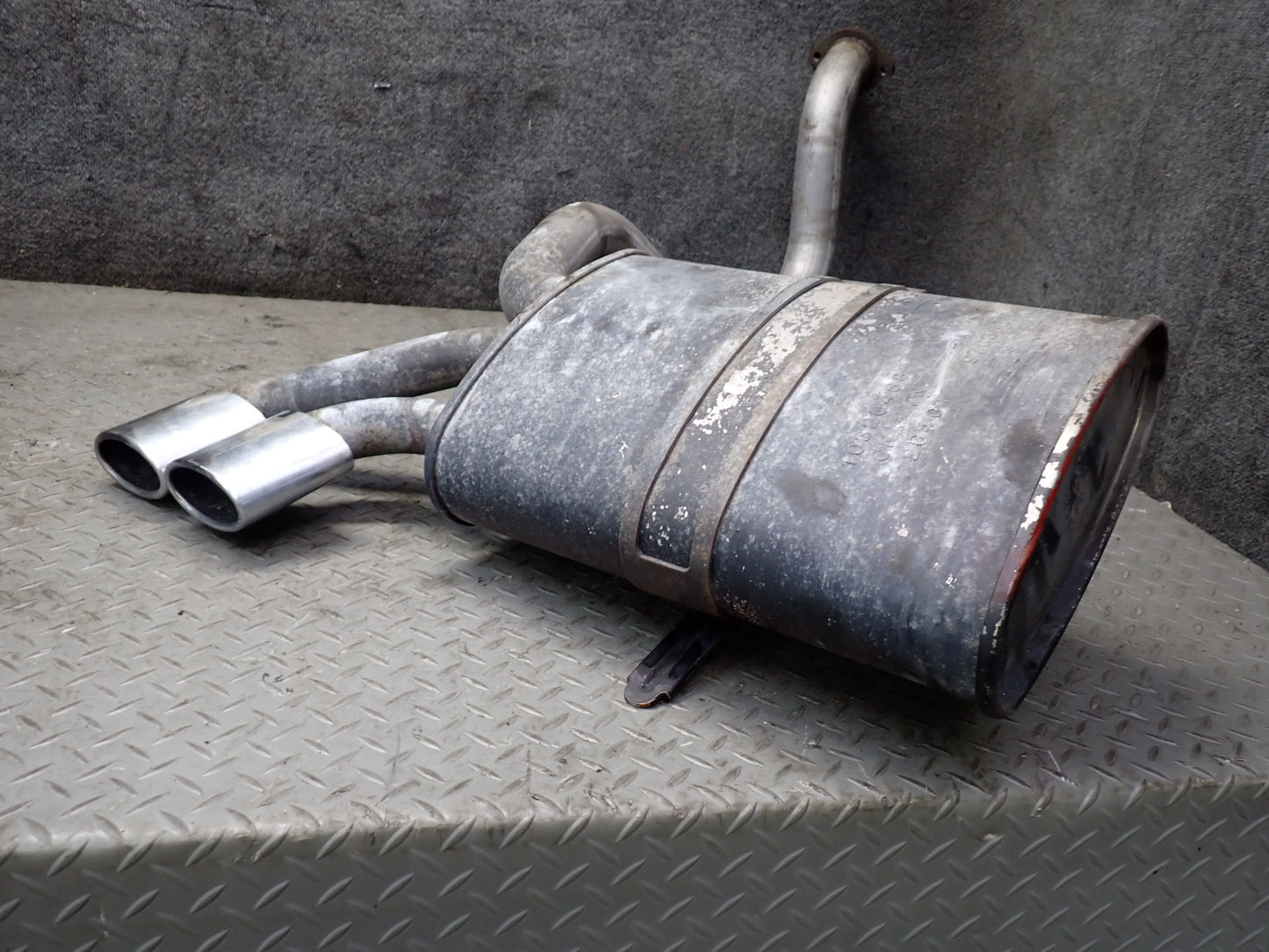97-99 Chevrolet Corvette C5 Rear Left & Right Exhaust Muffler w Tips Set 45K OEM