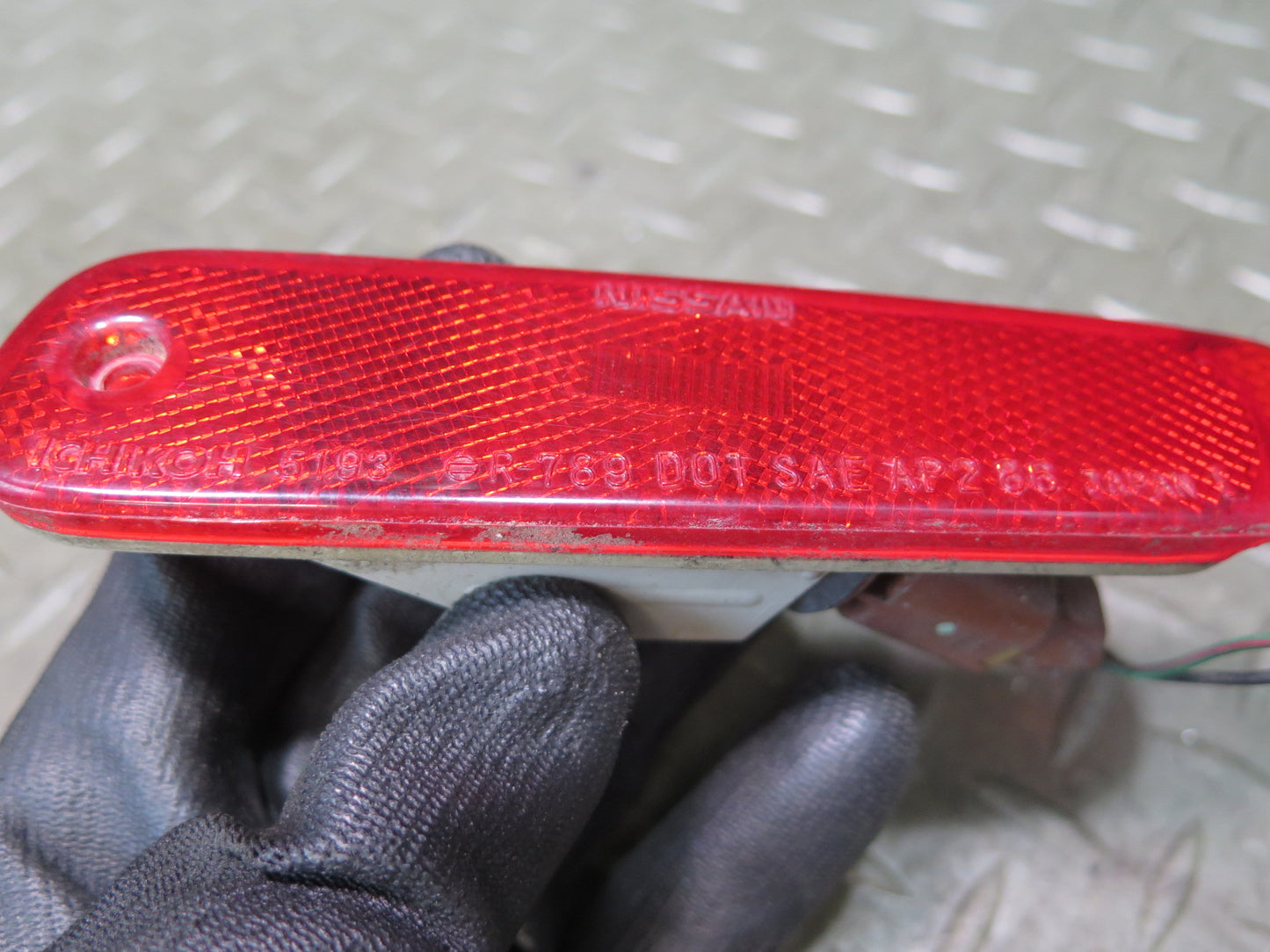 90-96 Nissan Z32 300ZX Set of 2 Rear Left & Right Bumper Marker Light Lamp OEM