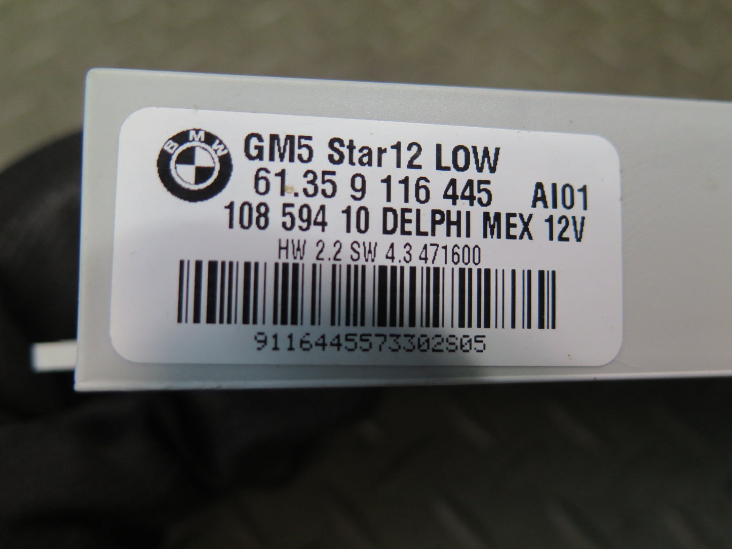 03-08 BMW E85 Z4 GM5 STAR12 Low Body Control Module BCM BCU 9116445 OEM