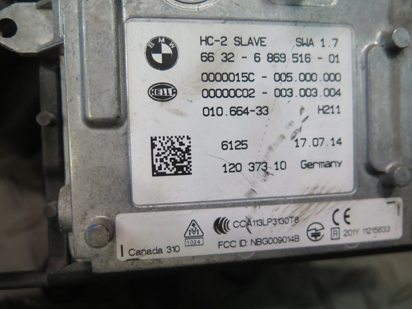 2015-2020 BMW F82 F83 M4 Rear Right Left Side Lane Departure Control Module Set