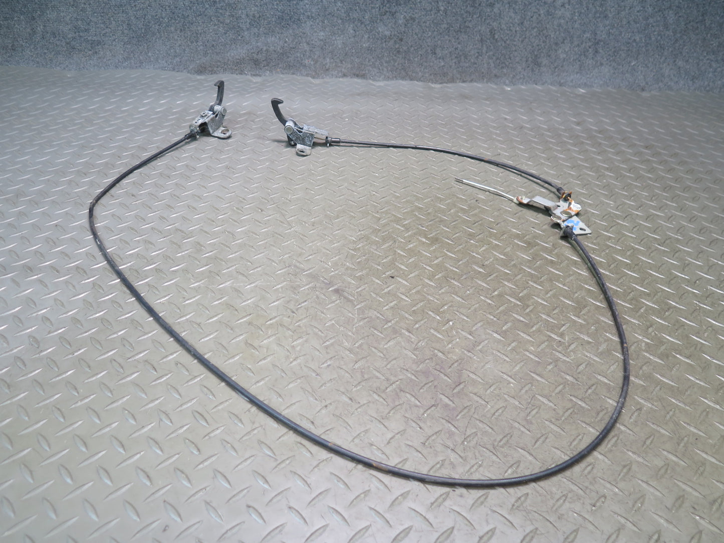 93-96 Nissan Z32 300ZX Convertible TOP Roof Lock Latch Cable Set OEM