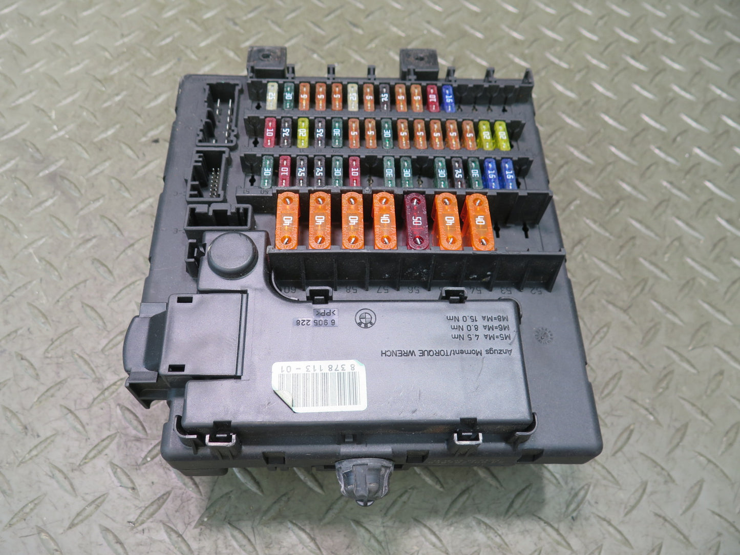 03-08 BMW E85 Z4 Dash Fuse Relay Box Module 8378113 OEM