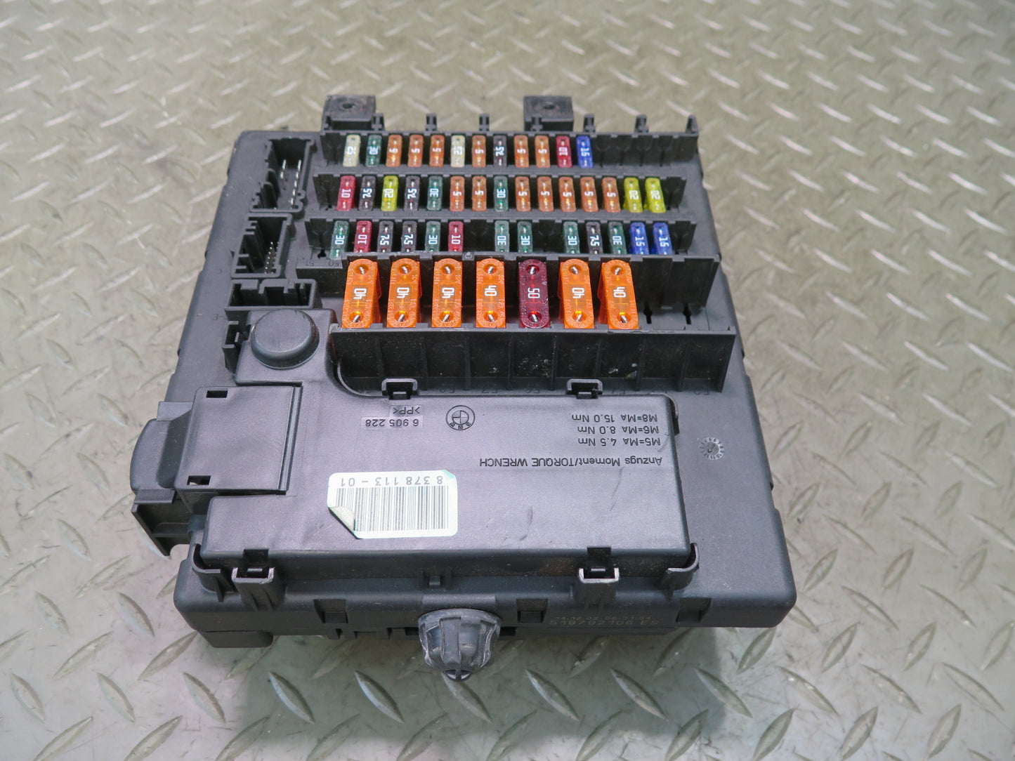 03-08 BMW E85 Z4 Dash Fuse Relay Box Module 8378113 OEM