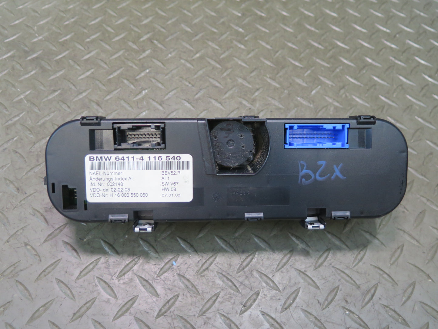 2003 BMW E85 Z4 A/C Heater Climate Control Switch Panel 4116540 OEM