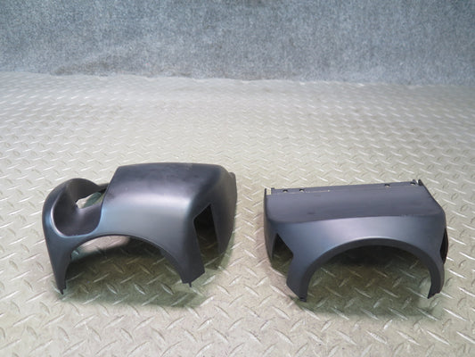 03-08 BMW E85 Z4 Steering Column Upper & Lower Trim Cover Panel Black OEM