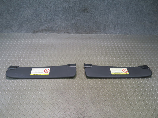 03-08 BMW E85 Z4 Convertible Set of 2 Front Left & Right Sun Visor Black OEM