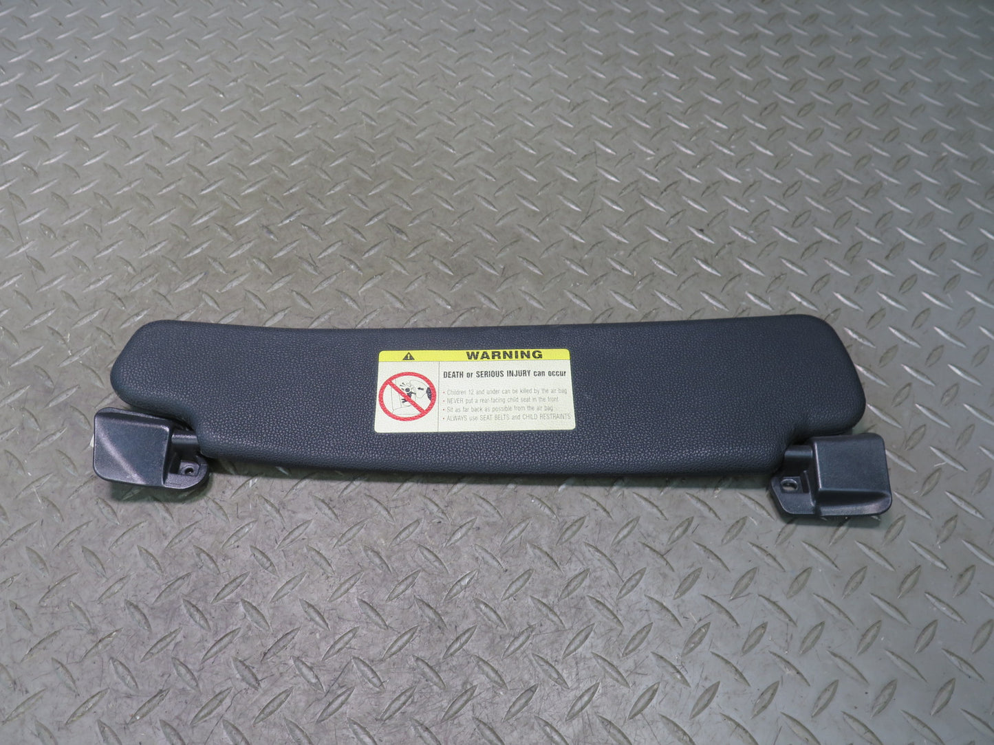03-08 BMW E85 Z4 Convertible Set of 2 Front Left & Right Sun Visor Black OEM