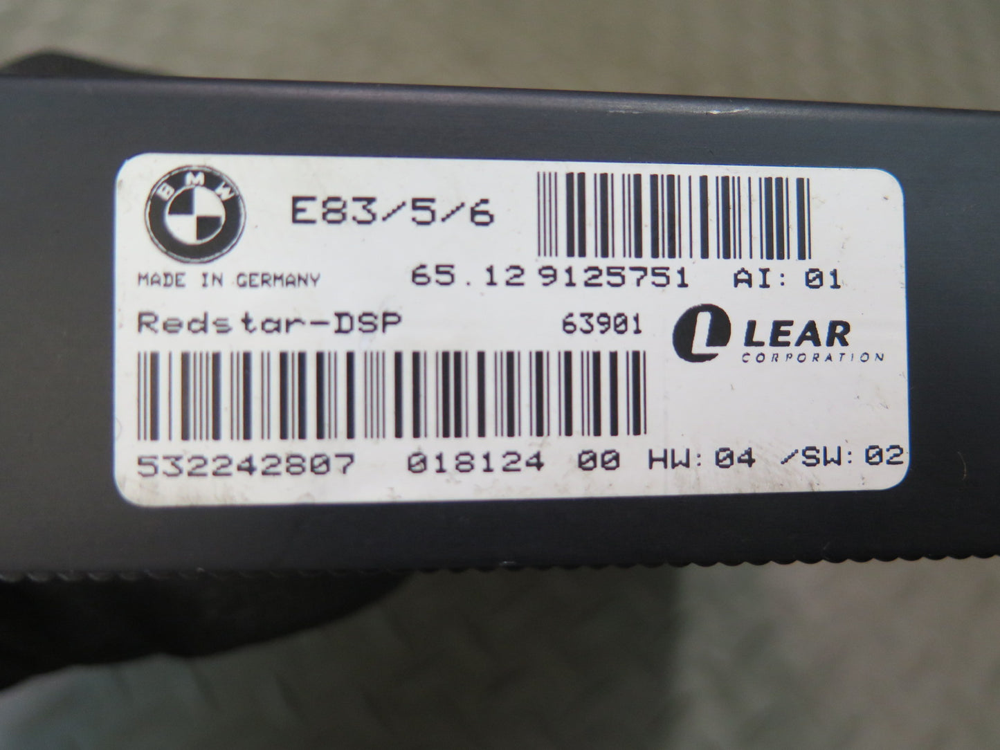 03-08 BMW E85 Z4 TOP Hi-fi Audio System Amplifier AMP 9125751 OEM