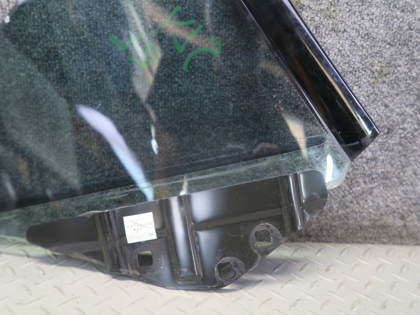 13-20 Mercedes R231 SL550 Convertible Rear Left Quarter Glass Window OEM