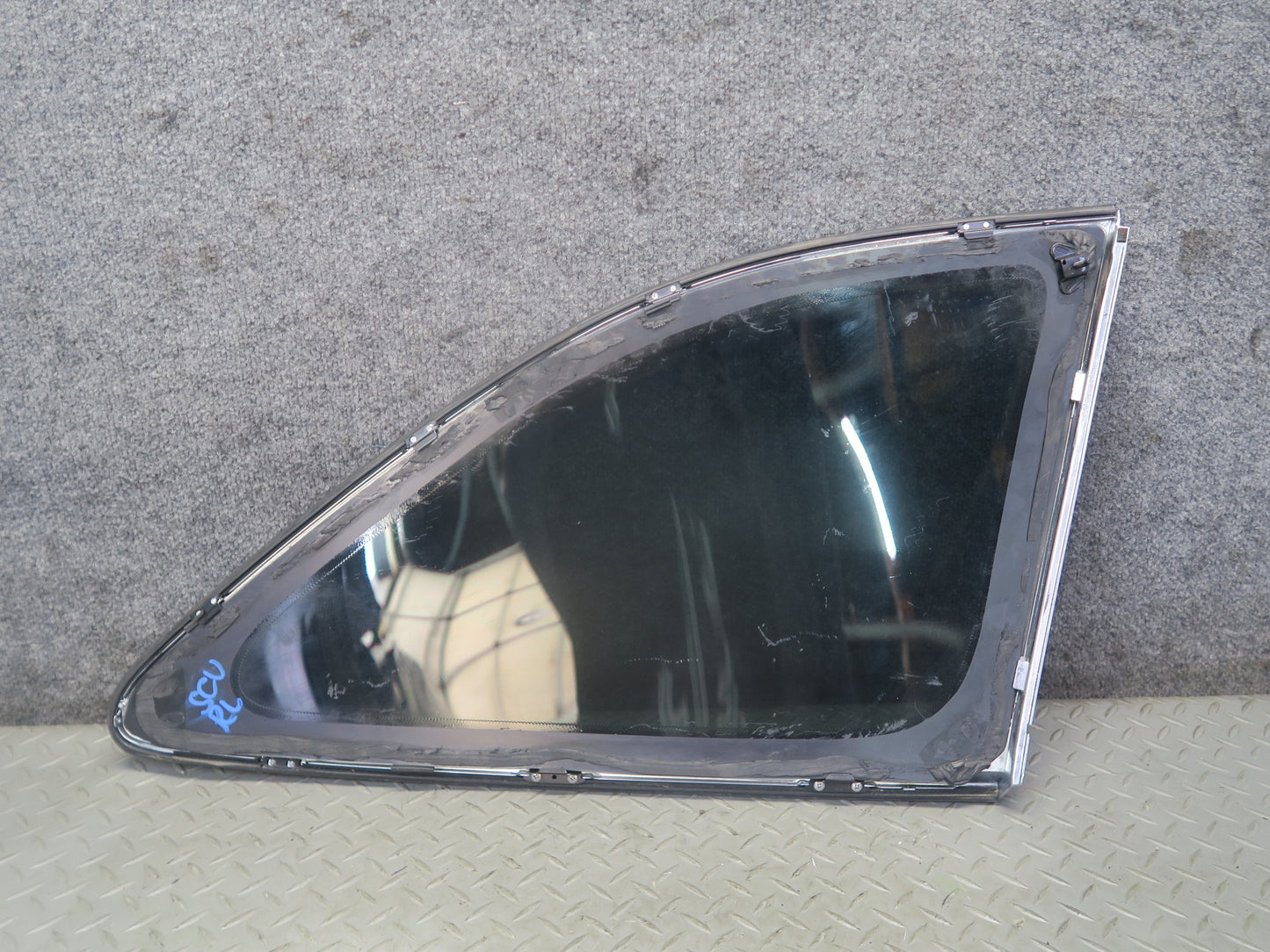 97-00 Lexus UZZ30L SC300 SC400 Rear Left Quarter Glass Window w Molding OEM