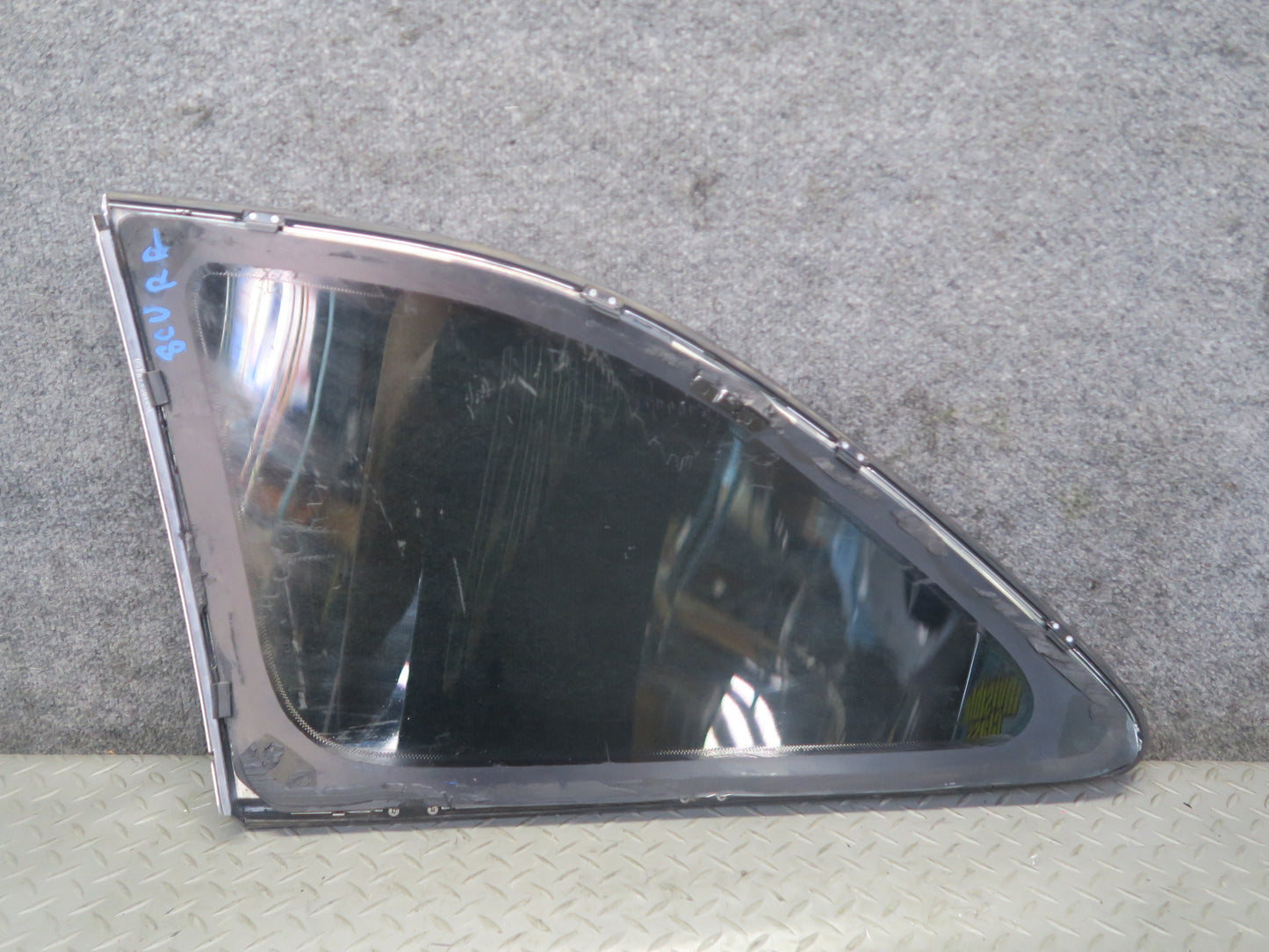 97-00 Lexus UZZ30L SC300 SC400 Rear Right Quarter Glass Window w Molding OEM