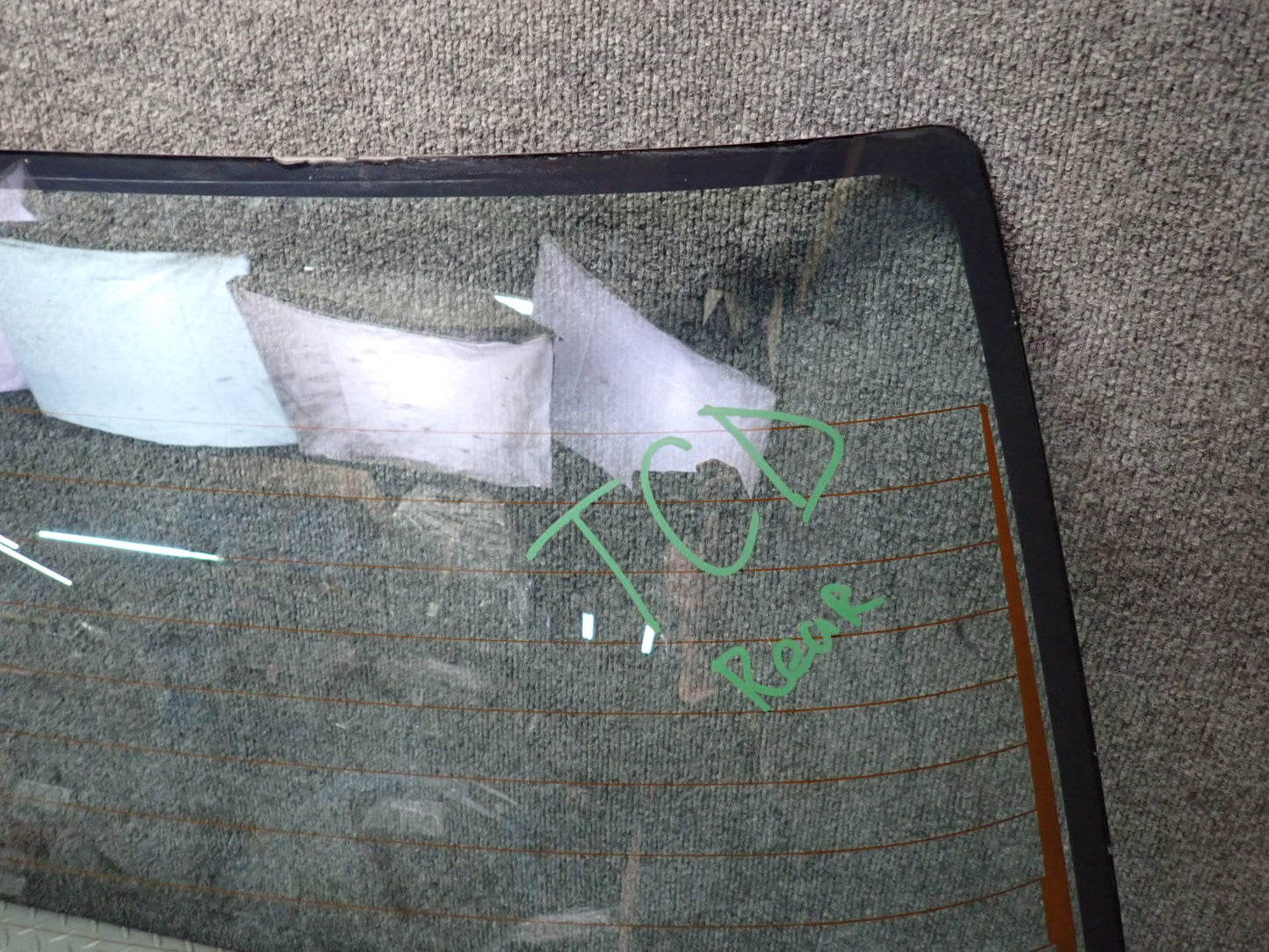 84-86 Toyota Cressida MX73 Sedan Rear Back Heated Glass Window OEM