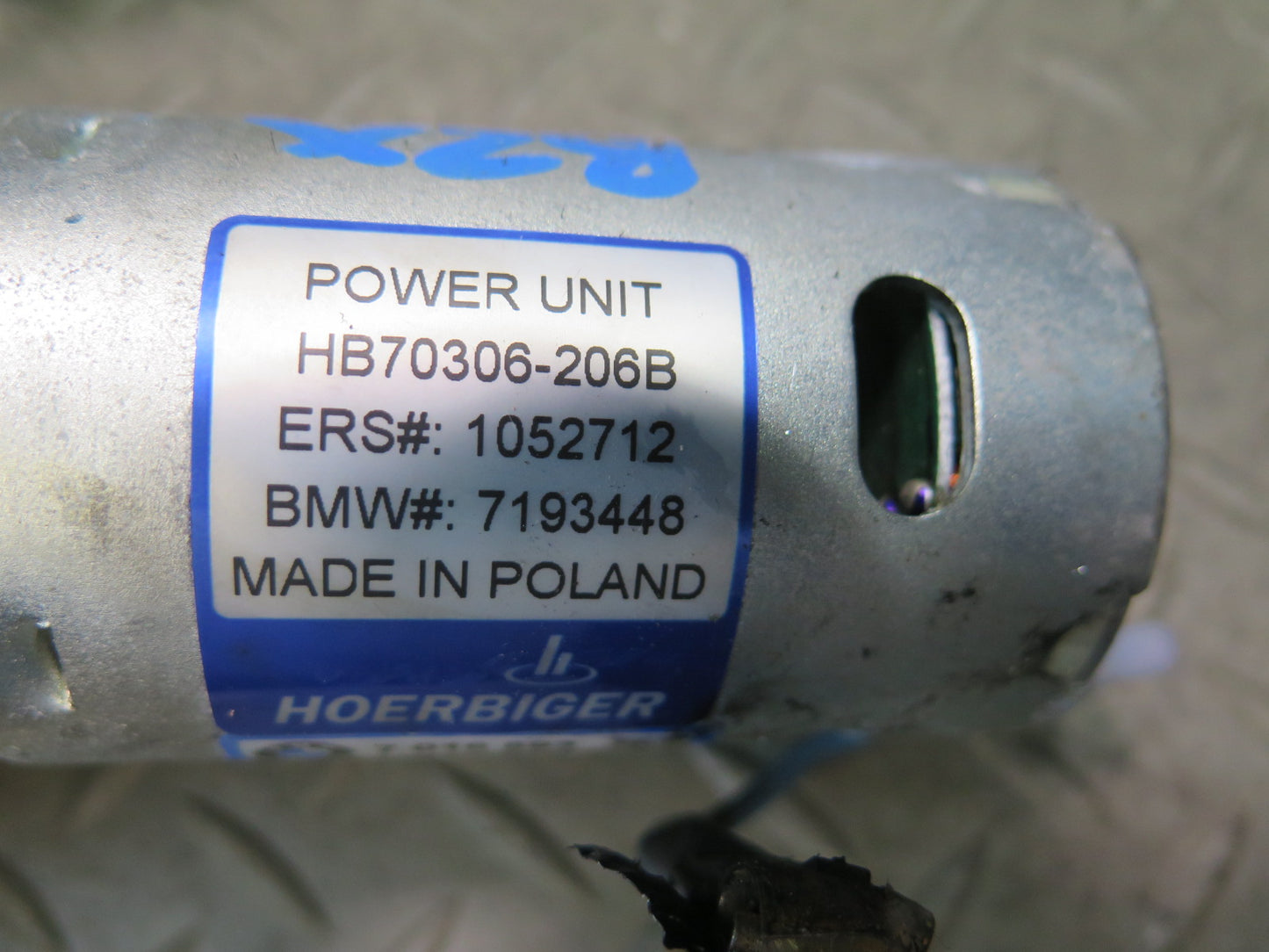 03-08 BMW E85 Z4 Convertible TOP Hydraulic Pump Motor w Cable 7016893 OEM