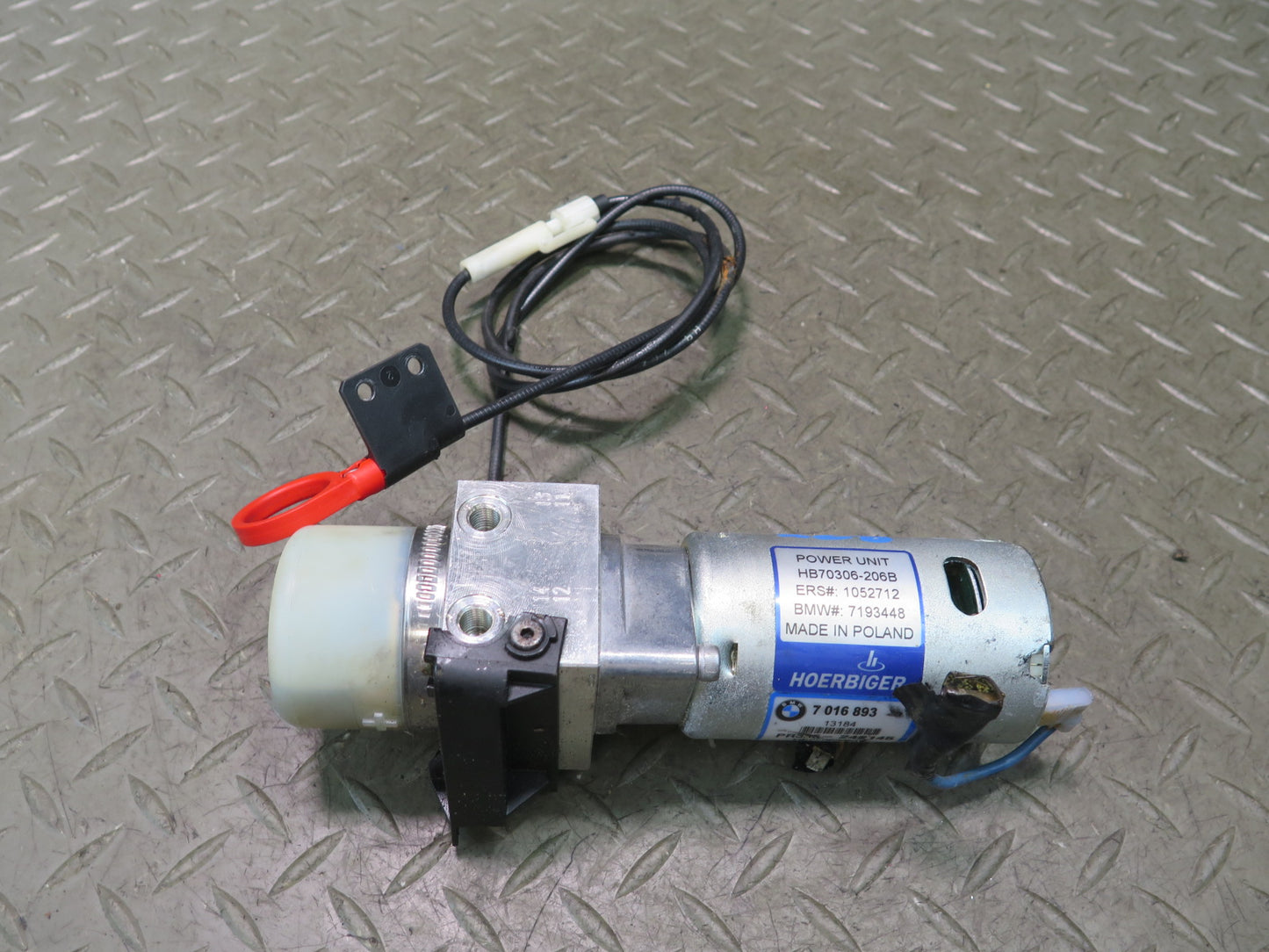 03-08 BMW E85 Z4 Convertible TOP Hydraulic Pump Motor w Cable 7016893 OEM