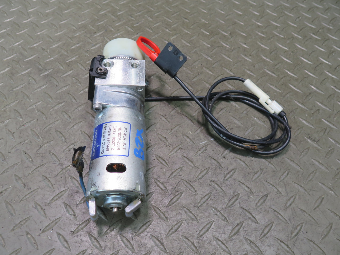 03-08 BMW E85 Z4 Convertible TOP Hydraulic Pump Motor w Cable 7016893 OEM