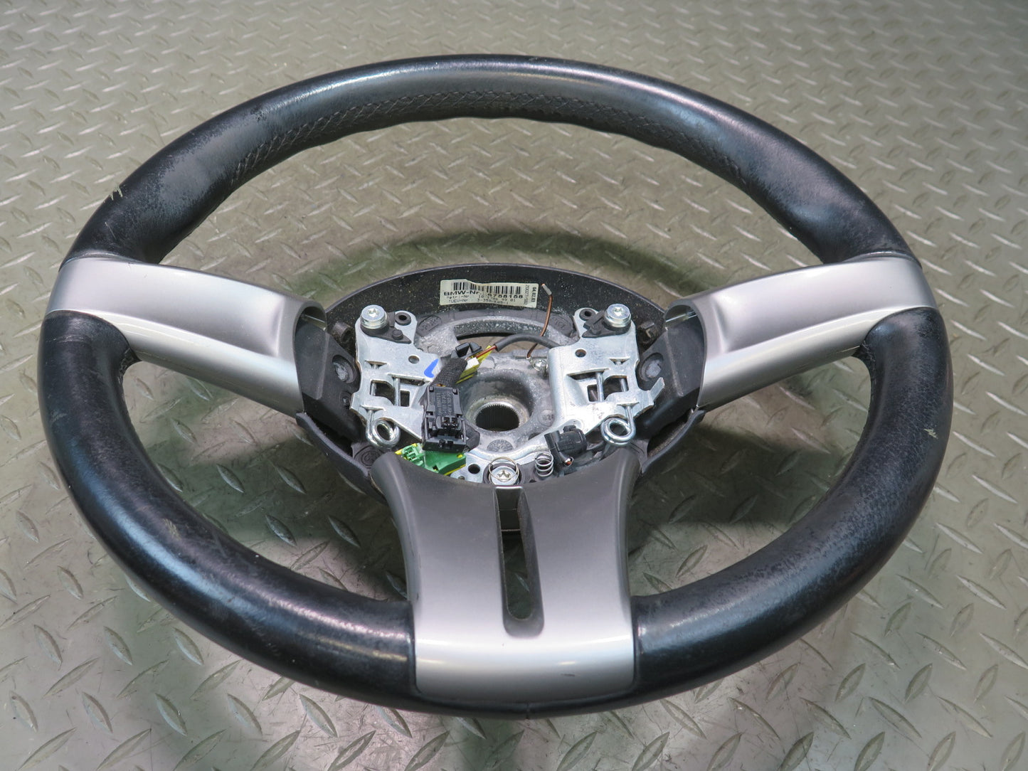 03-05 BMW E86 E85 Z4 Leather Sport Steering Black 6758158 OEM