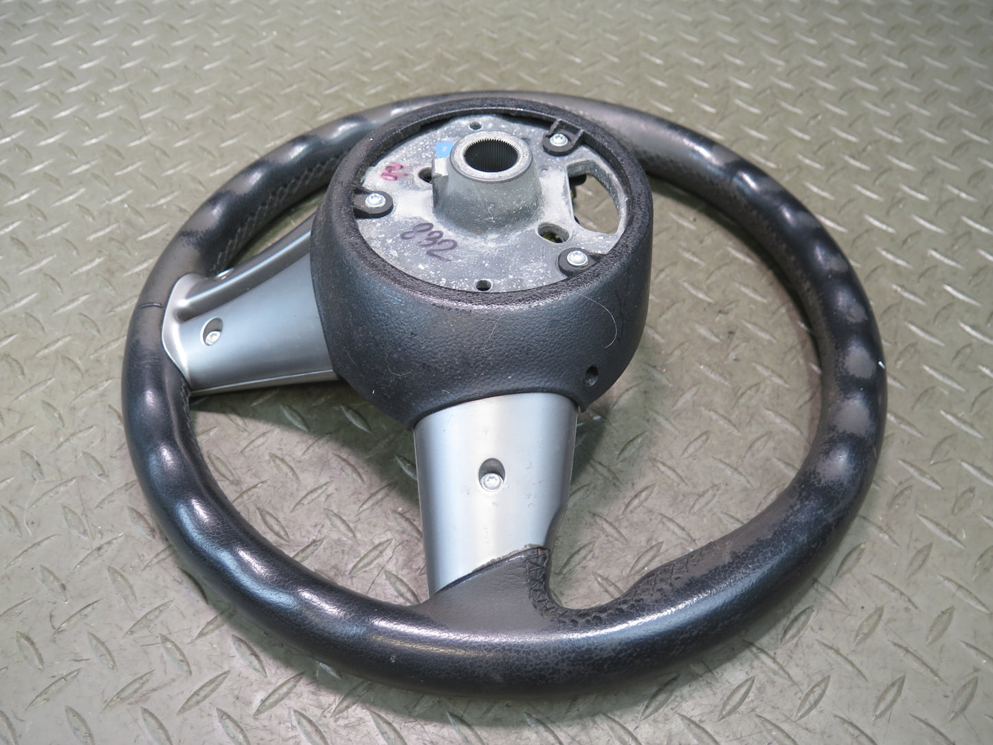 03-05 BMW E86 E85 Z4 Leather Sport Steering Black 6758158 OEM