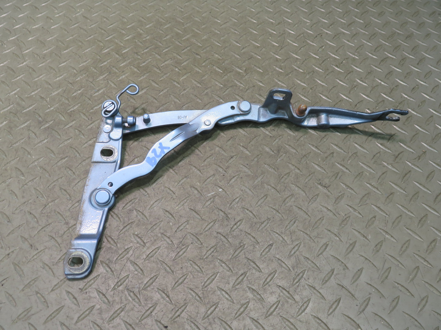 03-08 BMW E85 Z4 Set of 2 Rear Left & Right Trunk Hinge Maldives Blue OEM