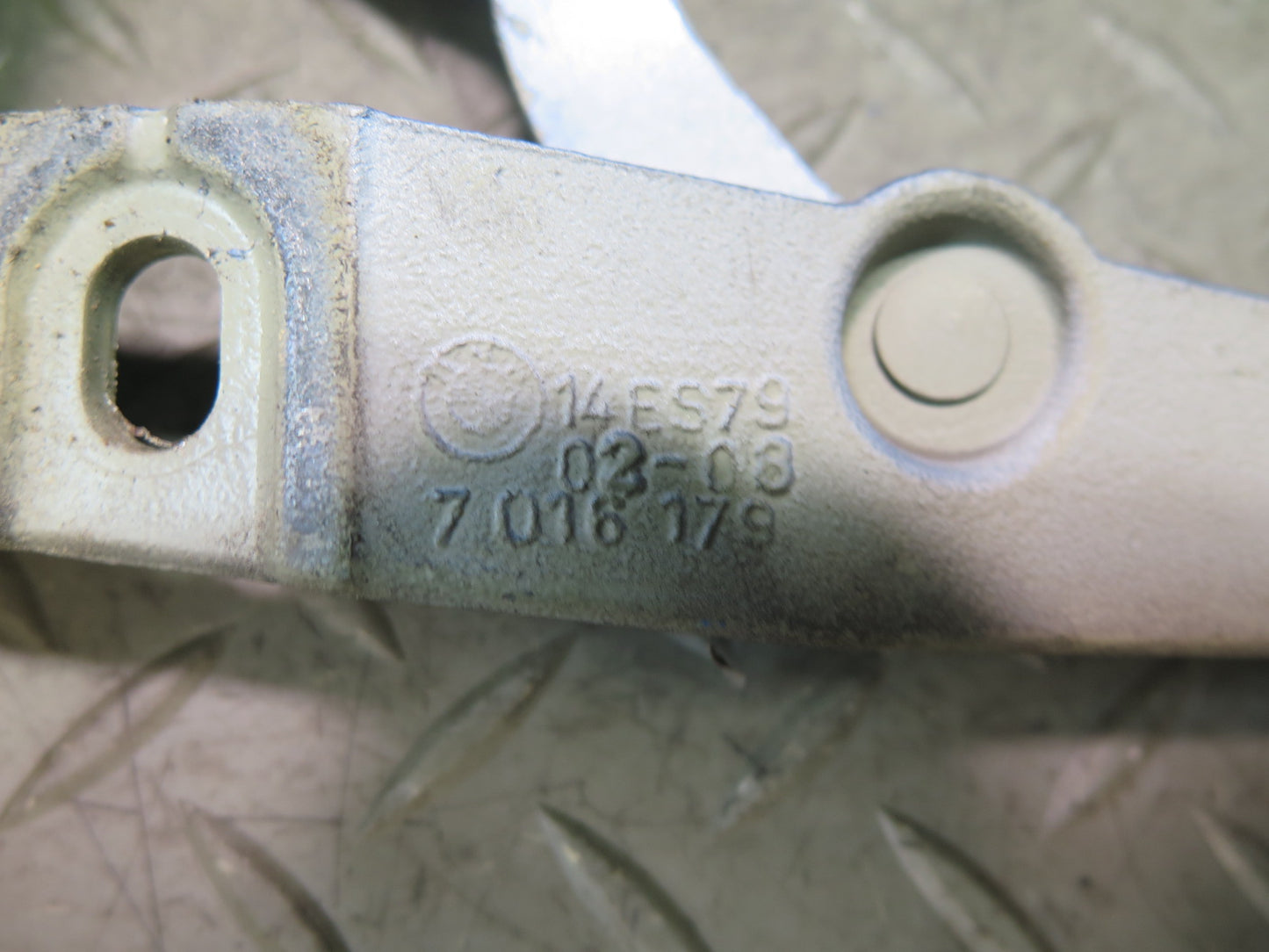 03-08 BMW E85 Z4 Set of 2 Rear Left & Right Trunk Hinge Maldives Blue OEM
