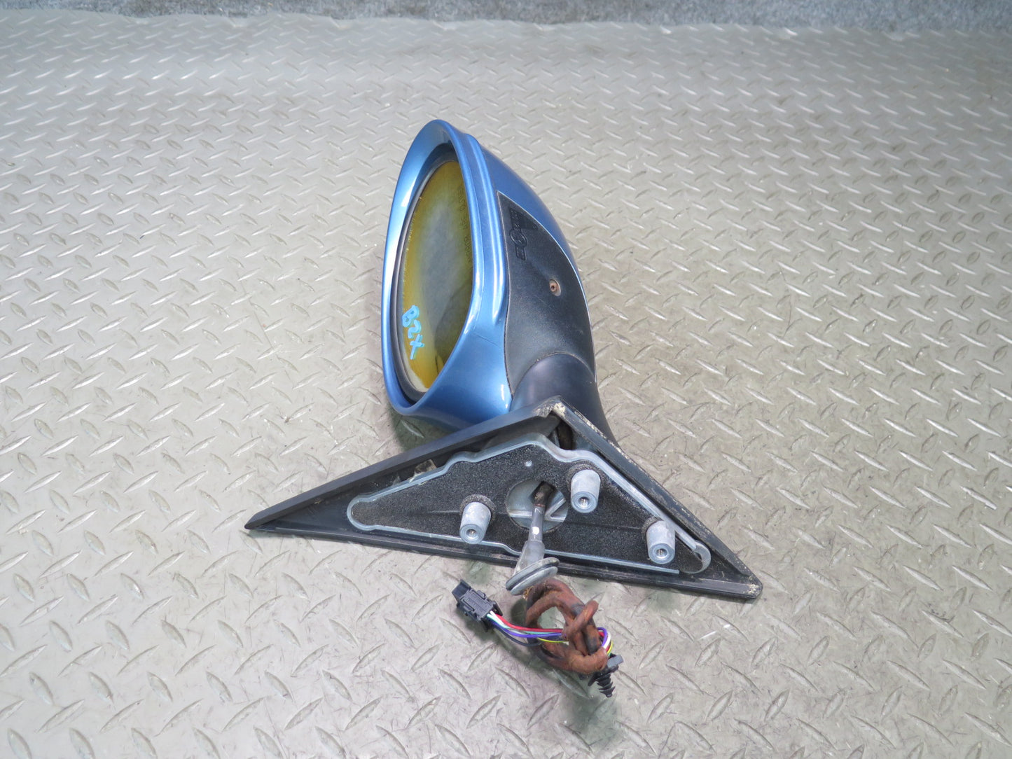 03-08 BMW E85 Z4 Right Door Exterior Auto Dimm Side View Mirror Discoloration